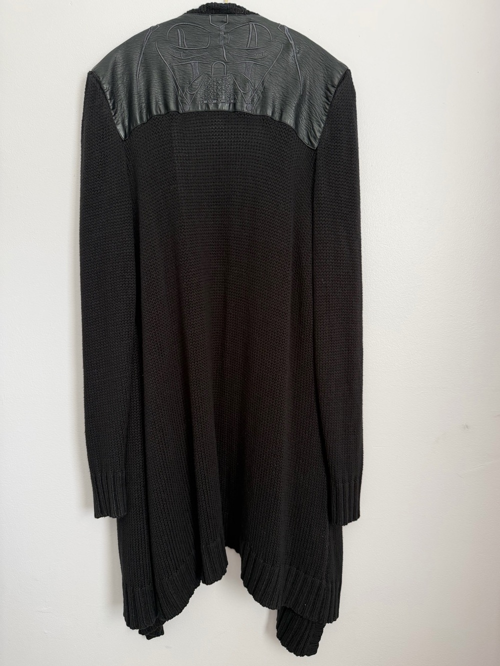Star Wars Her Universe Darth Vader Faux Leather Drape Cardigan Size 2
